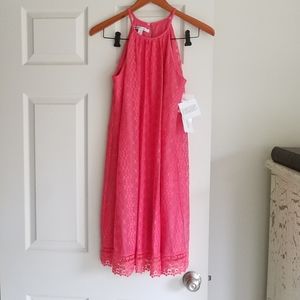 NWT Maggy London 2 "Guava" Crochet Lace Overlay